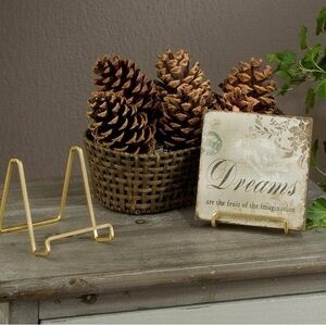 Elegant Gold Plate Stand